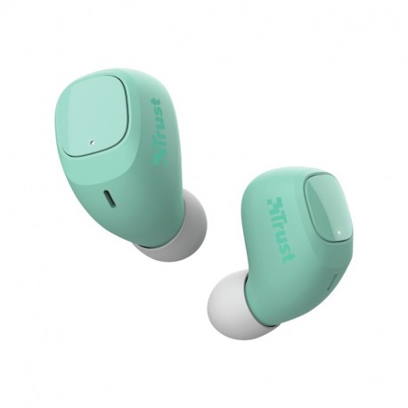 Trust Nika Compact Auricolare True Wireless Stereo TWS In ear Musica e Chiamate Bluetooth Turchese 23906
