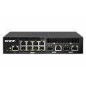 QNAP QSW-M2108R-2C switch di rete Gestito L2 2.5G Ethernet 10010002500 Supporto Power over Ethernet PoE Nero