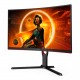 AOC CQ27G3SUBK Monitor PC 68,6 cm 27 2560 x 1440 Pixel Quad HD LED Nero, Rosso