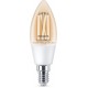 Philips LED Lampadina Smart Filament Dimmerabile Luce Bianca da Calda a Fredda Attacco E14 40W Candela 929003017621