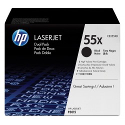 HP Confezione da 2 cartucce originali di Toner nero ad alta capacit LaserJet 55X CE255XD