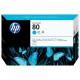 HP Cartuccia inchiostro ciano 80, 350 ml C4846A