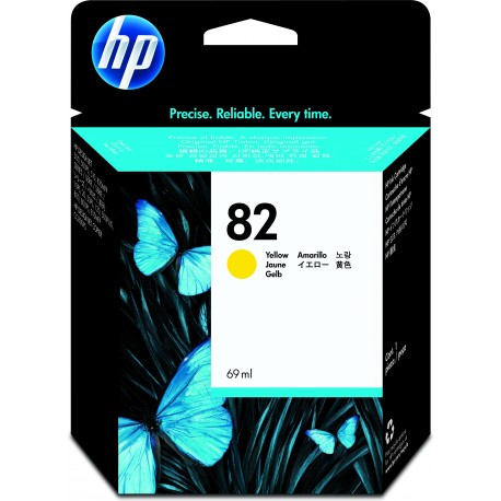 HP Cartuccia inchiostro giallo DesignJet 82, 69 ml C4913A