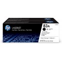 HP Confezione doppia di cartucce toner originali nero 83A LaserJet CF283AD