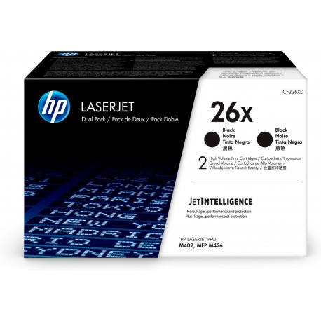 HP Confezione da 2 cartucce Toner originali nero ad alta capacit LaserJet 26X CF226XD