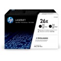 HP Confezione da 2 cartucce Toner originali nero ad alta capacità LaserJet 26X CF226XD