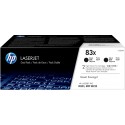 HP Confezione da 2 cartucce toner nero originale ad alta capacità LaserJet 83X CF283XD