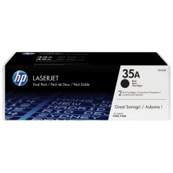 HP Confezione da 2 cartucce originali di Toner nero LaserJet 35A CB435AD