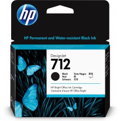 HP Cartuccia di inchiostro nero originale DesignJet 712 da 80 ml 3ED71A