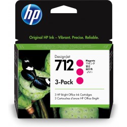 HP Confezione da 3 cartucce di inchiostro magenta originale DesignJet 712 da 29 ml 3ED78A
