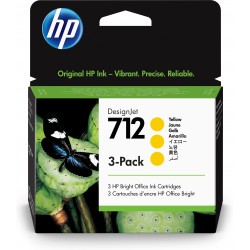 HP Confezione da 3 cartucce di inchiostro giallo originale DesignJet 712 da 29 ml 3ED79A