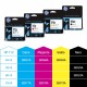 HP Confezione da 3 cartucce di inchiostro giallo originale DesignJet 712 da 29 ml 3ED79A
