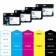 HP 728 130 ml Matte Black DesignJet Ink Cartridge cartuccia dinchiostro 1 pz Originale Resa standard Nero opaco 3WX25A