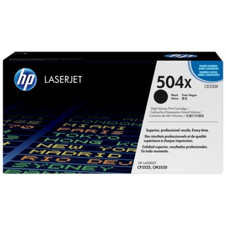 HP Cartuccia Toner originale nero ad alta capacit LaserJet 504X CE250X