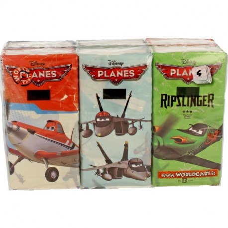 Worldcart PACK 6 PACCH. FAZZOLETTI PLANES WCPLANES